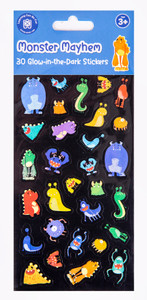 Monster Mayhem - Glow Sticker Set