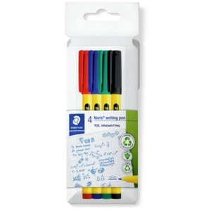 Staedtler 307 Noris Writing Pen, Pack of 4 Assorted Colours