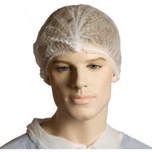 WHITE CRIMP BERET 21" 53cm DBCW53 CTN1000