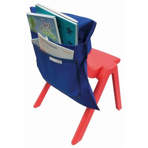 Writer Nylon Chair bags, 2 pockets - Blue, 455mm wide
