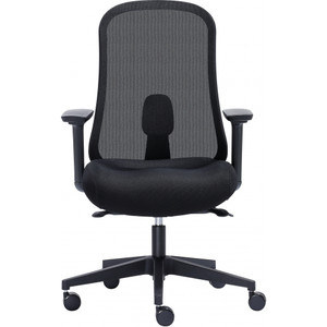 Pivot Ergovida Trey Chair with 3D Arms and Lumbar Support - Black, Each