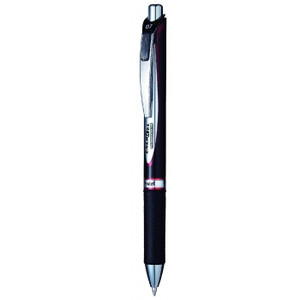 Pentel BLP77 Energel Permanent Liquid Gel Pen Retractable 0.7mm Medium Nib Red, Each