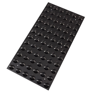 Tactile Indicators - 316 Stainless Steel PVD Black 300x600