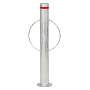 Bollard Bike Rack Surface Mounted Circle - Galvanised