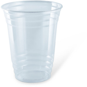 Clear PET Recyclable Cup 16oz (532ml) with 98.3mm Rim, Pack of 50
