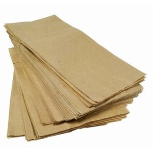 HEAVY DUTY 50GSM PAPER BAG BROWN 6 Square, PACK OF 500