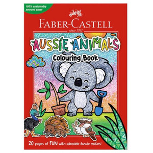 Faber-Castell Aussie Animals Colouring Book A4 20 Page, Each