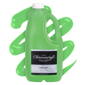 Chromacryl Acrylic Paint 2L Bottles - Green Light, Each