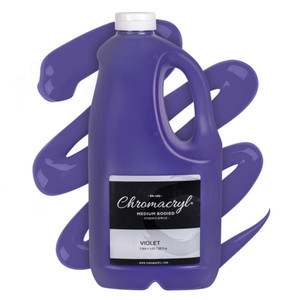 Chromacryl Acrylic Paint 2L Bottles - Violet, Each