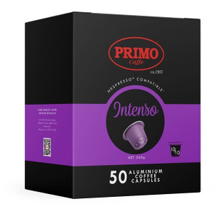 Primo Caffe Nespresso Compatible Strong Intenso Intensity 10 Coffee Capsules, Box of 50