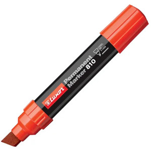 Luxor Jumbo Permanent Marker 810, Red Each