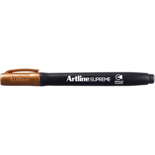 ARTLINE SUPREME MARKERS Metallic Bronze Pack of 12