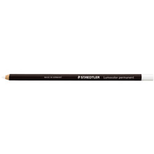 STAEDTLER GLASOCHROM PENCIL Lumocolour Permanent White, Bx12