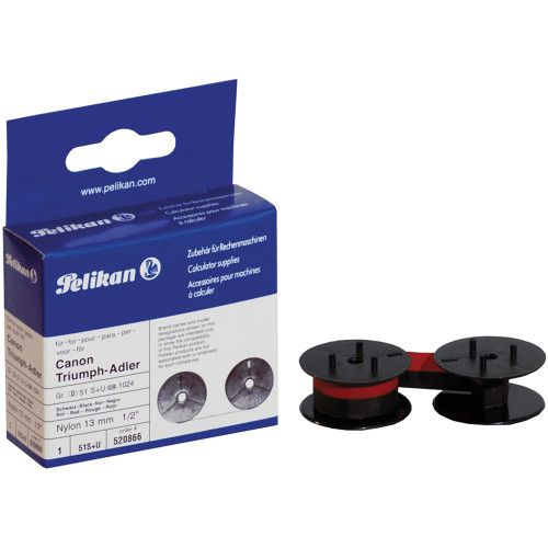 PELIKAN CALCULATOR RIBBONS UNIVERSAL BLACK/RED Black/Red GROUP24 No.520866