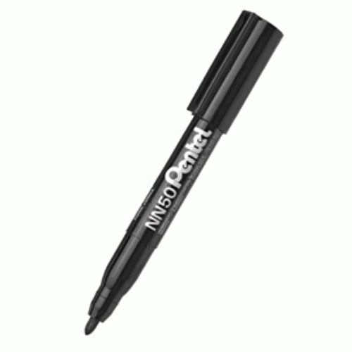 PENTEL NN50 PERMANENT MARKER Black5.0mm Bullet Point Bx12