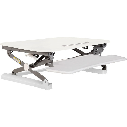 RAPID RISER WORKSTATION W 890MM X D 590MM MEDIUM WHITE