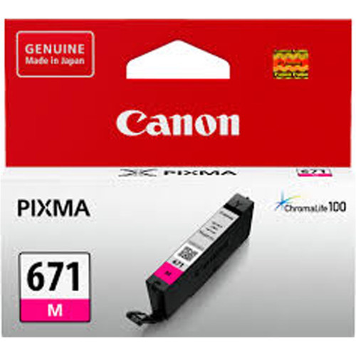 CANON CLI-671 ORIGINAL MAGENTA INK CARTRIDGE Suits Canon Pixma MG5760BK - 300 Pages
