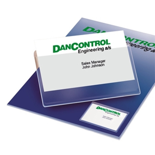 3L Self-adhesive Business Card Pockets, Short Side Opening, 90 x 56mm, Pack of 100 (10109)