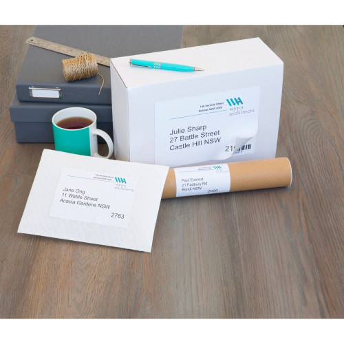 AVERY MAILING LASER LABELS L7566 2 L/P Sht 199.1x143.5mm Box of 25 (50 Labels)