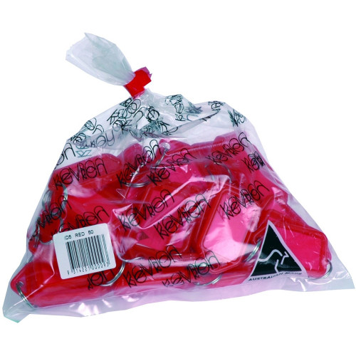 KEVRON ID5 KEY TAGS Red, Bag of 50 (See also GP-KEYTAGRED)