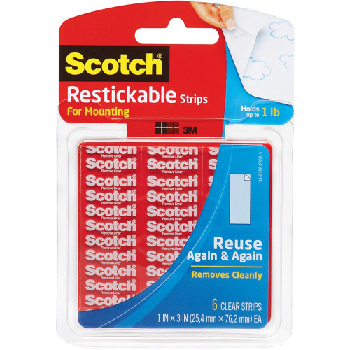 SCOTCH R100 MOUNTING TABS 25.4 x 25.4mm Restickable 70005047413