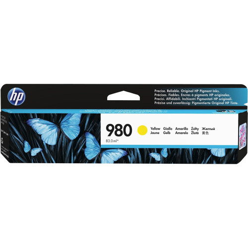 HP 980 D8J08 YELLOW INK CART 6.6K Suits Officejet X555