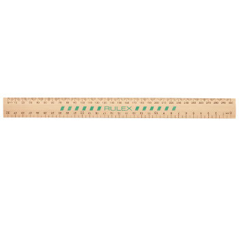 RULEX WOODEN RULERS 30cm Unpolished