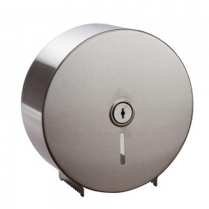 CAPRICE JUMBO TOILET ROLL DISPENSER Stainless Steel, 27cm x 12cm x 27cm