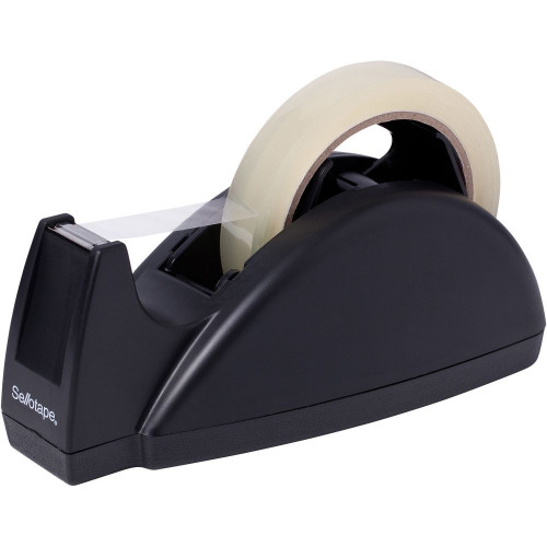 SELLOTAPE DESKTOP DUAL CORE 1 Inch & 3 Inch Tape Dispenser Black