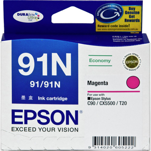 EPSON 91N MAGENTA INK CARTRIDGE (C13T107392)