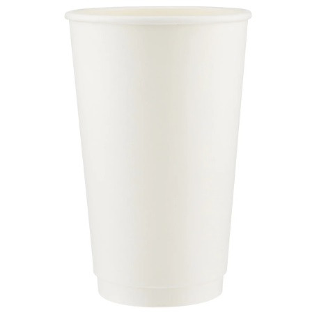 DOUBLE WALL 16OZ I AM ECO CUP - WHITE CARTON OF 500