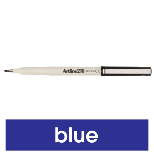 ARTLINE 210 FINELINER PENS 0.6mm Blue