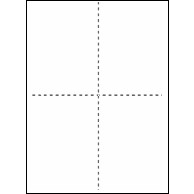 REDIFORM A4 PERFORATED PAPER Vertical & Horizontal, 4 Even Parts, Pk500