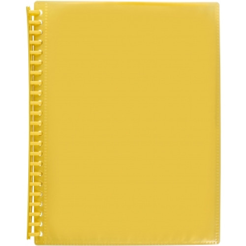 MARBIG REFILLABLE DISPLAY BOOK 20 Pocket Insert Cover Yellow