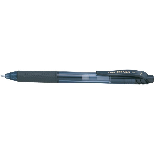 Pentel BL107 Energel X Liquid Gel Pen Retractable Fine 0.7mm Black, Each