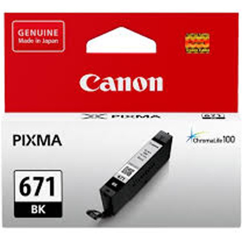 CANON CLI-671 ORIGINAL BLACK INK CARTRIDGE Suits Canon Pixma MG5760BK - 1.8K Pages