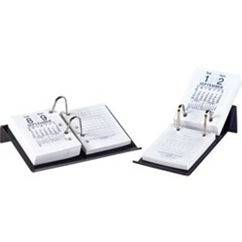 MARBIG DESK CALENDAR STAND Acrylic Side Punched Charcoal *** While Stocks Last ***