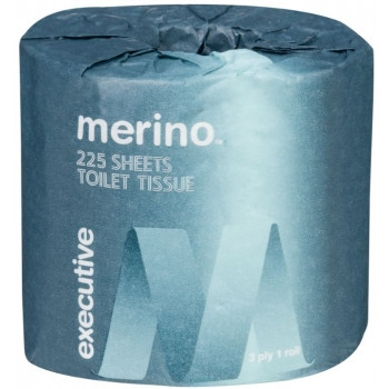 MERINO EXECUTIVE 225SH 3PLY TOILET TISSUE PAPER (TOILET PAPER) Ctn48