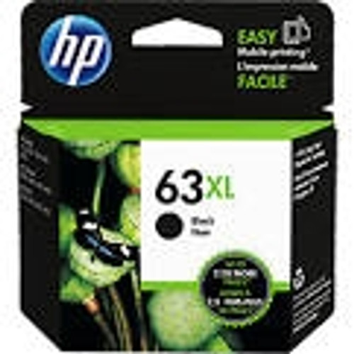 HP NO. 63XL BLACK INK - 480 PAGES Suits HP Deskjet 2130, 2131, 3630, 3632, HP Envy 4520, HP Officejet 3830, 4650