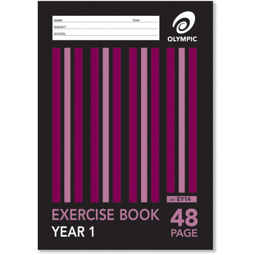 OLYMPIC EXERCISE BOOKS A4 48Page Yr1 QLD Ruling