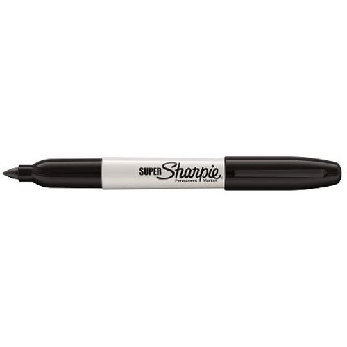 Sharpie 1.5mm Super Permanent Marker Bullet Point Black, Bx12