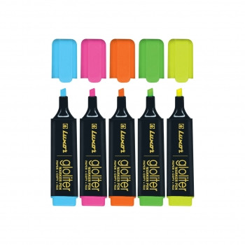 LUXOR HIGHLIGHTERS Assorted Wallet of 5 *** Out of Stock ***