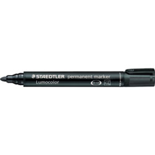 Staedtler 352 Lumocolor Permanent Marker 2.0mm Bullet Tip - Blue, Box of 10
