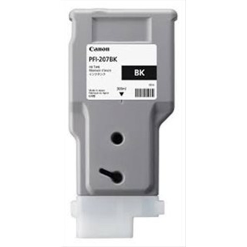 CANON PFI207BK INK CARTRIDGE Black 300ML SUITS IPF685 PRINTER