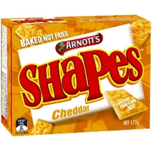 ARNOTTS BISCUITS Cheddar Shapes 175gm