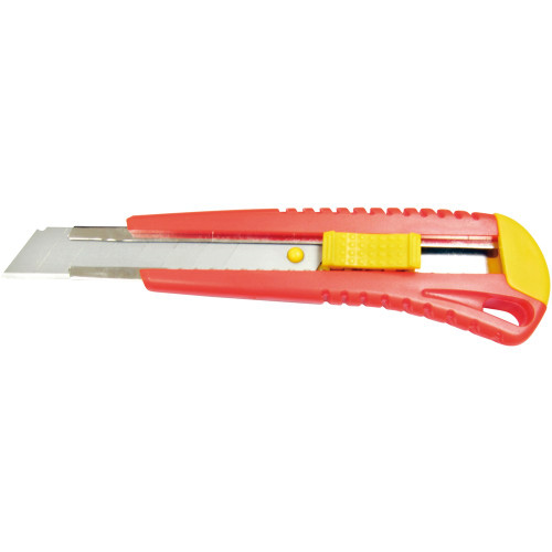 ITALPLAST Heavy Duty Cutting Knife 18mm - Yellow / Black, Each
