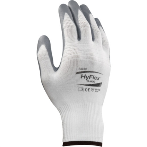 ANSELL HYFLEX FOAM NITRILE GLOVES WITH NYLON LINER SIZE 7 Small Pack of 12 (See also MAX-GNF12407)