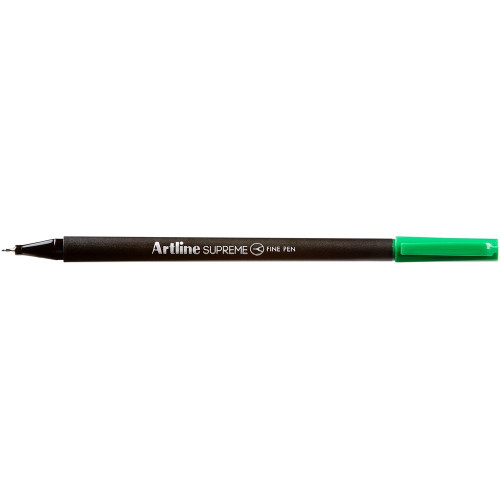 ARTLINE SUPREME FINELINER PENS 0.4mm Green Pack of 12