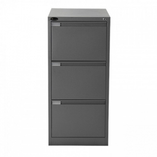 MERCURY FILING CABINET 3 DRAWER Graphite Ripple