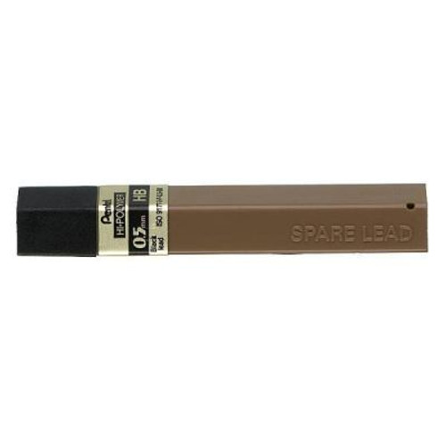 Pentel 50.9 Hi-Polymer Lead Refill 0.9mm H Grade Tube of 12, Each
